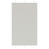 Pleated Blind Light Grey 120x200 cm Fabric Width 119.4 cm Polyester 4015368