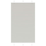 ZNTS Pleated Blind Light Grey 120x200 cm Fabric Width 119.4 cm Polyester 4015368