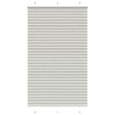 ZNTS Pleated Blind Light Grey 120x200 cm Fabric Width 119.4 cm Polyester 4015368