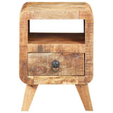 Bedside Cabinet 30x30x41 cm Rough Mango Wood 321616