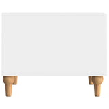Coffee Table High Gloss White 49 x 50 x 40 cm Engineered Wood 894279