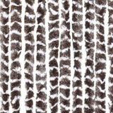 Fly Curtain Brown and White 100x200 cm Chenille 377393