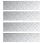 ZNTS Aluminium Checker Plates 4 pcs Anti-Slip 80x20 cm 4104262