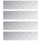 ZNTS Aluminium Checker Plates 4 pcs Anti-Slip 80x20 cm 4104262