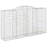 Arched Gabion Basket 300x50x160/180 cm Galvanised Iron 153518