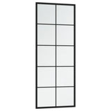 Wall Mirrors 2 pcs Black 100x40 cm Metal 3189034