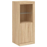 Sideboards with LED Lights 3 pcs Sonoma Oak Engineered Wood 3209109