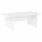 Coffee Table High Gloss White 93 x 53 x 33 cm Engineered Wood 891144