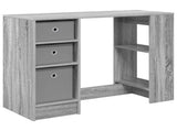 Desk with Drawer Grey Sonoma 100 x 40 x 75 cm Engineered Wood 8000457