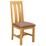 Dining Chair 2 pcs Solid Oak Wood Grey 45 x 54 x 100 cm 42039158