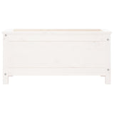 Garden Planter White 82.5x40x39 cm Solid Wood Pine 825255