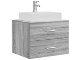 Bathroom Cabinet Set 3 pcs Grey Sonoma 49.5 x 41 x 62.5 cm 3405848