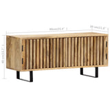 TV Cabinet 90x30x40 cm Solid Mango Wood 247896