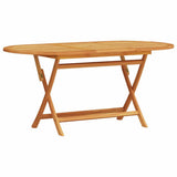 Garden Dining Set Folding 9 pcs Brown Solid Acacia Wood 3375759
