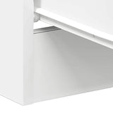 Bedside Cabinet White 38x35x56 cm Engineered Wood 800450