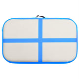 Inflatable Gymnastics Mat with Pump 60x100x10 cm PVC Blue 92650