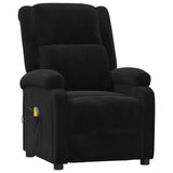 Massage Chair Black Velvet 342416