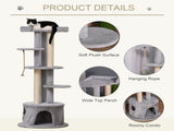 Cat Tree for Indoor Cats Kitten Tower Multi-level Activity Centre Pet Furniture with Scratching Post T3398P349894