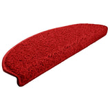 Stair Mats 30 pcs 65x21x4 cm Red Half Round Large 3365819