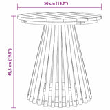Side Table Brown 50 x 50 x 49.5 cm Solid Teak Wood 42006348