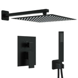 Concealed Shower System Black Stainless Steel 201 42028989