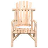 Garden Chair Natural Wood Solid spruce wood Medium Durable 363343