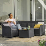 ZNTS Keter Garden Corner Element Rosalie Graphite 441301