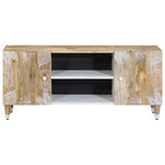 ZNTS TV Cabinet 105x33.5x46 cm Solid Wood Mango 4018664