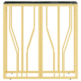 Console Table Gold 70x30x70 cm Stainless Steel and Glass 350036