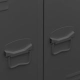 Industrial Wardrobe Anthracite 67x35x107 cm Steel 339612
