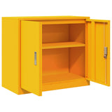 Storage Cabinet Mustard Yellow 80 x 40 x 70 cm Steel 891679