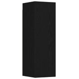 TV Cabinet Set 3 pcs Black Oak Engineered Wood 3333053