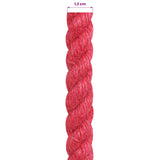 Jute Rope Red 100% Tossa jute 42011716