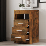 Drawer Cabinet Smoked Oak Engineered Wood Compact Drawer Cabinet 815093