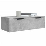 Wall Cabinets 2 pcs Concrete Grey 68x30x20 cm Engineered Wood 3115895
