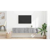 TV Wall Cabinet 2 pcs Grey Sonoma 78.5 x 31 x 29.5 cm 892222