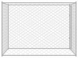 Dog Cage Silver 200 x 200 x 200 cm Galvanised Steel 42009134