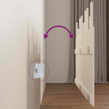 Wall Headboard White 146.5x3x80 cm Solid Wood Pine 824794