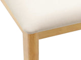 Dining Chair 2 pcs Natural and Light Solid Rubber Wood 42020404