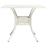 Bistro Set White Cast aluminium 5 Piece Set Durable Bistro Set 3070615
