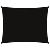 ZNTS Sunshade Sail Oxford Fabric Rectangular 6x7 m Black 135772