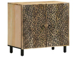 Side Cabinets 3 pcs 60x33x75 cm Solid Wood Mango 3206306