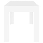 Dining Table White 140x74.5x76 cm Engineered Wood 804202