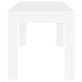 Dining Table White 140x74.5x76 cm Engineered Wood 804202