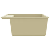 Kitchen Sink with Overflow Hole Beige Granite 147063