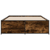 Bed Frame without Mattress Smoked Oak 120x190 cm Small Double 3279909