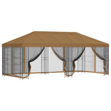 6 x 3 m Beige Polyester and Steel 190 3375994