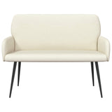 2 Seater Sofa with Metal Legs 2-Seater Cream Corduroy Fabric 42051045