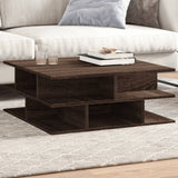 ZNTS Coffee Table Brown Oak 70x70x29 cm Engineered Wood 840750