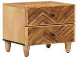 Bedside Table Brown 40 x 33.5 x 46 cm Solid Mango Wood 4018914